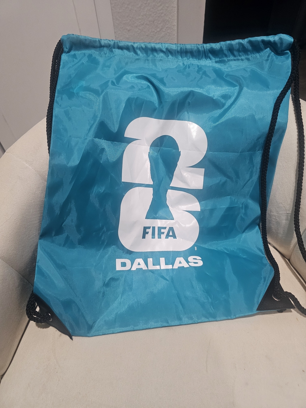 FIFA Dallas Teal Drawstring Backpack - Picture 4 of 4
